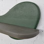 Hanah Home Estantería de Madera Decorativa Meh226 Verde Oscuro y Gris
